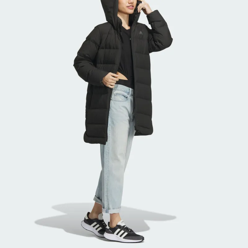Adidas Down Jackets Women's Black/Gray-3