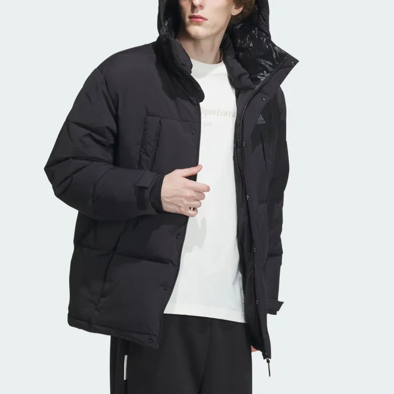 Adidas Down Jacket Men's Black/Black/Gray-3