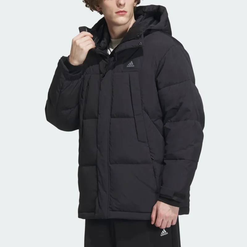 Adidas Down Jacket Men's Black/Black/Gray-1