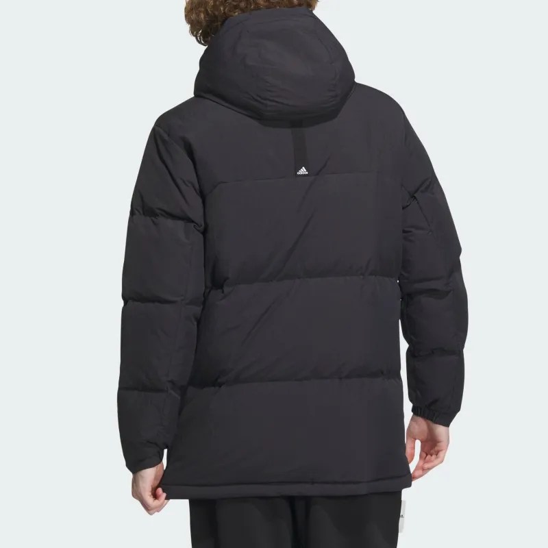 Adidas Down Jacket Medium Long Men's Black-3