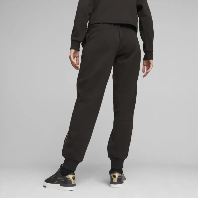 PUMA Essentials+MINIMAL GOLD Sweatpants Fleece Knitted Sweatpants Women's Black-3