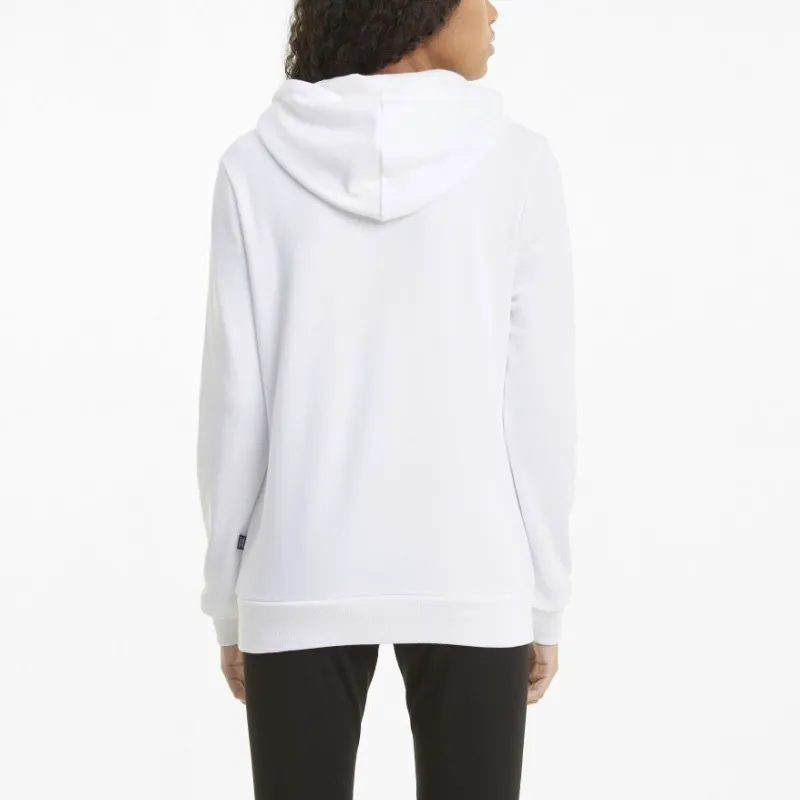 PUMA Essentials Logo Hoodie TR Sweatshirt Women's White-3