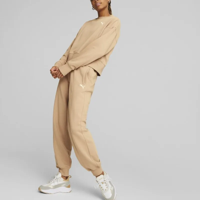 PUMA HER HER Crew TR Sweatshirt Women's Khaki-4