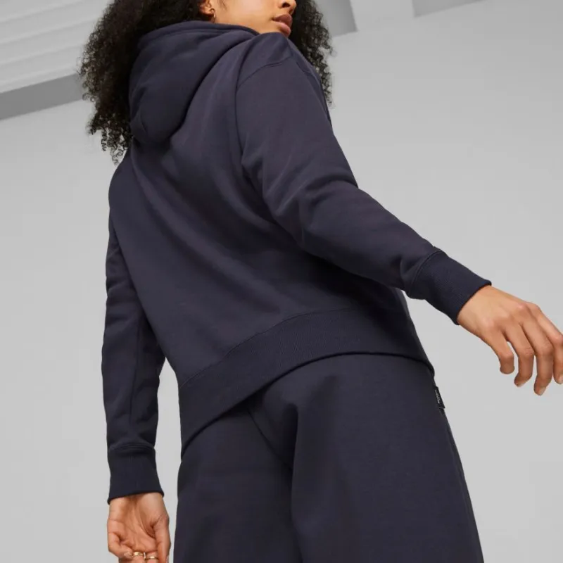 PUMA Crews TEAM Hoodie Fleece Sweatshirt Women's Blue-2