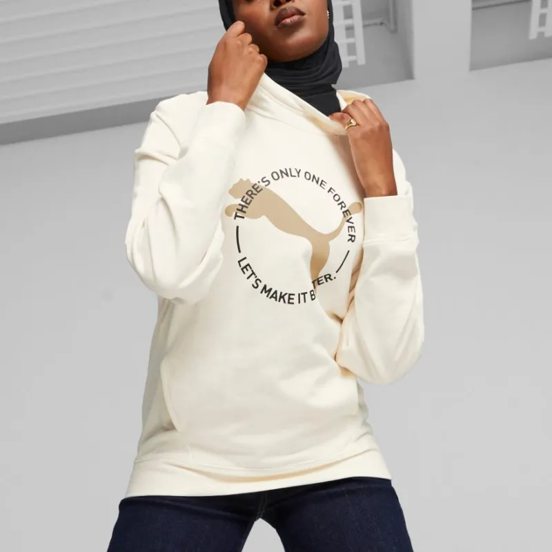 PUMA BETTER SPORTSWEAR BETTER SPORTSWEAR Hoodie TR Sweatshirt Women's White-2