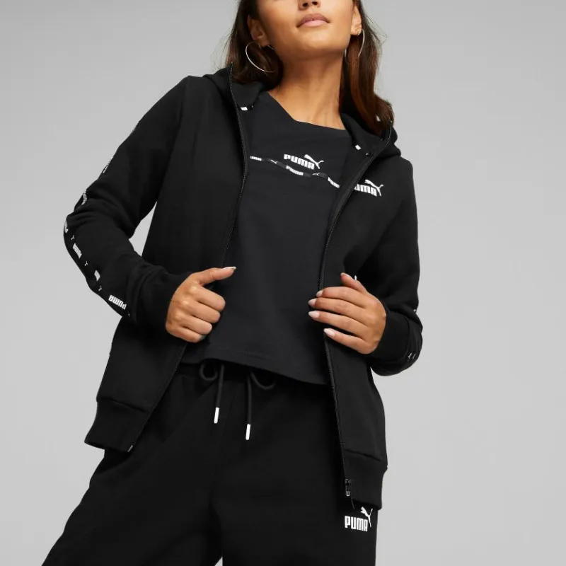 PUMA Power Tape Full-Zip Hoodie FL Jacket Women's Black-2