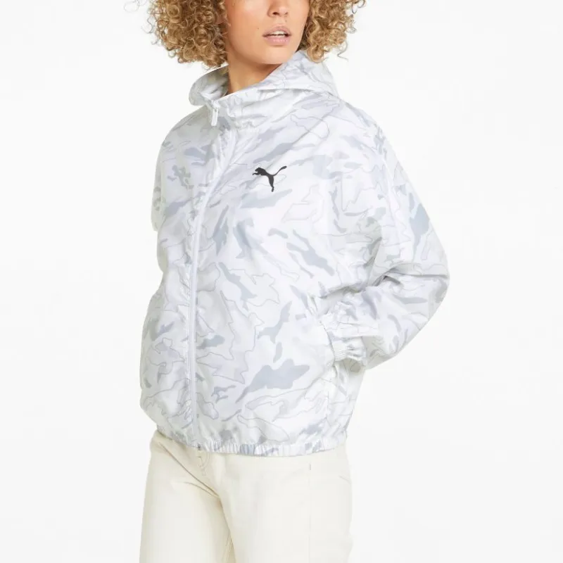 PUMA Modern Sports AOP Modern Sports AOP Windbreaker Jacket Women's White-2