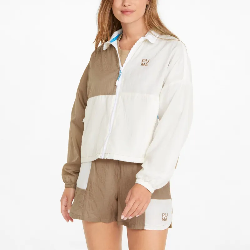 PUMA Infuse Woven Jacket Women's Khaki-4