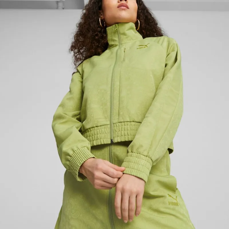 PUMA PAISLEYLUXE T7 PAISLEYLUXE Track Jacket Women's Green-2