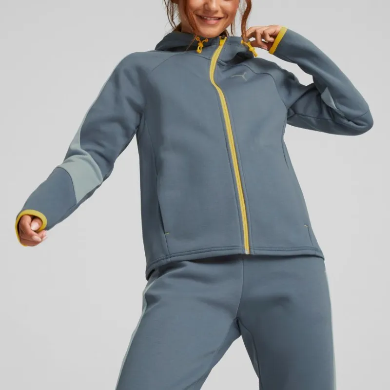 PUMA Mercedes Evostripe Full-Zip Hoodie Jacket Women's Blue-2
