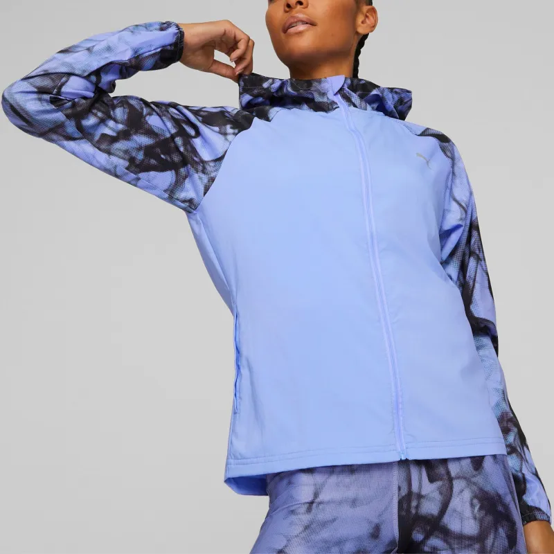 PUMA RUN AOP RUN AOP FAVORITE WOVEN JACKET Jacket Women's Purple-2