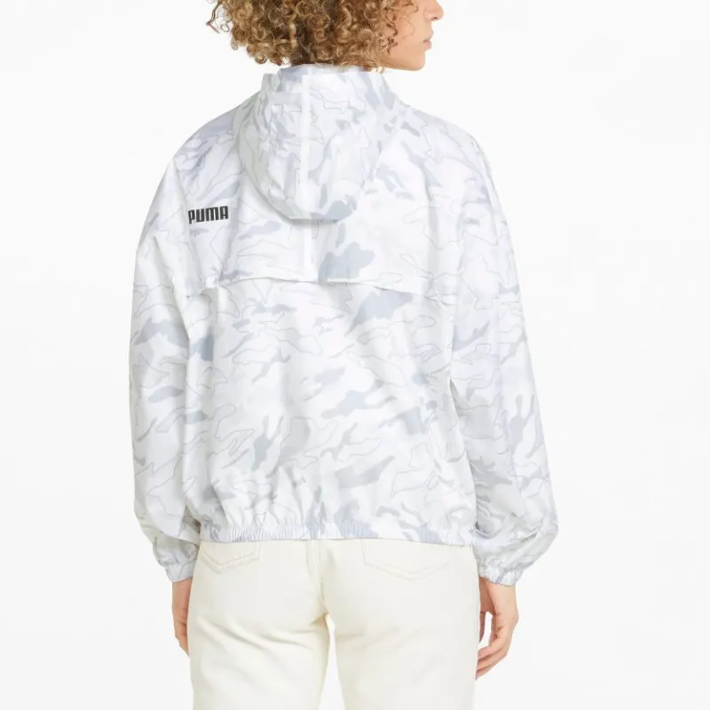 PUMA Modern Sports AOP Modern Sports AOP Windbreaker Jacket Women's White-4