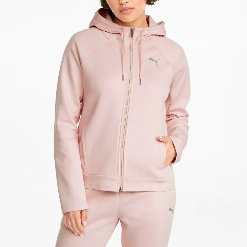 PUMA Evostripe Full-Zip Hoodie Sweatshirt Women's Pink-2