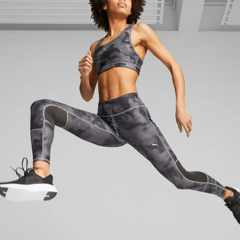 PUMA RUN FAVORITE AOP RUN FAVORITE AOP 7/8 TIGHT Women's Sports Pants Women's Gray-4