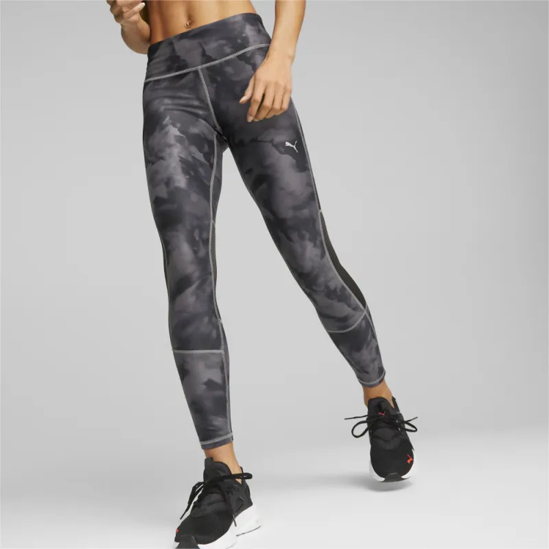 PUMA RUN FAVORITE AOP RUN FAVORITE AOP 7/8 TIGHT Women's Sports Pants Women's Gray-3