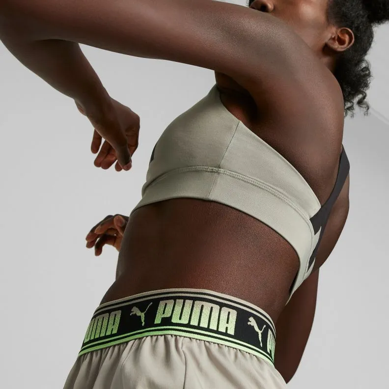 PUMA Mid Impact Fit Bra Sports Underwear Women's Green-3