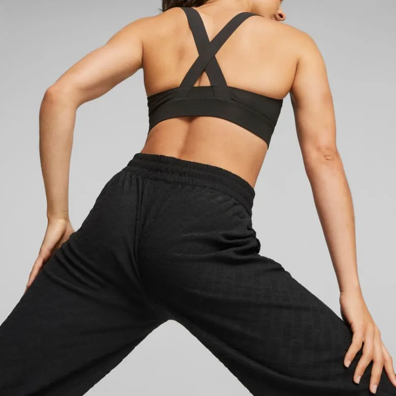 PUMA Mid Impact Fit Bra Sports Underwear Women's Black-3