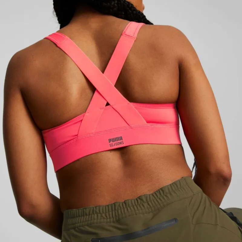 PUMA SEASONS SEASONS High Impact Bra Top Sports Underwear Women's Pink-3
