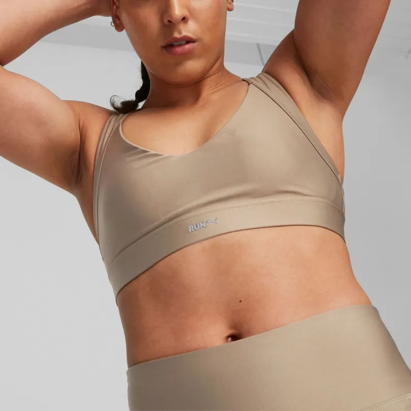PUMA Women's RUN HIGH IMPACT BRA Sports Underwear Women's Coffee-2