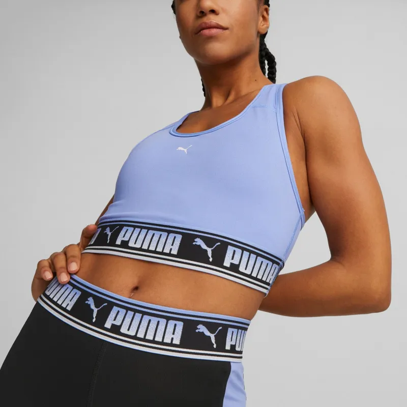 PUMA Mid Impact Puma Strong Bra PM Sports Underwear Women's Purple-2