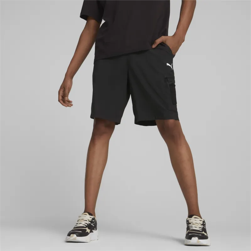 PUMA BMW M Motorsport OPEN ROAD Woven Shorts 9'' Sports Shorts Men's Black-2