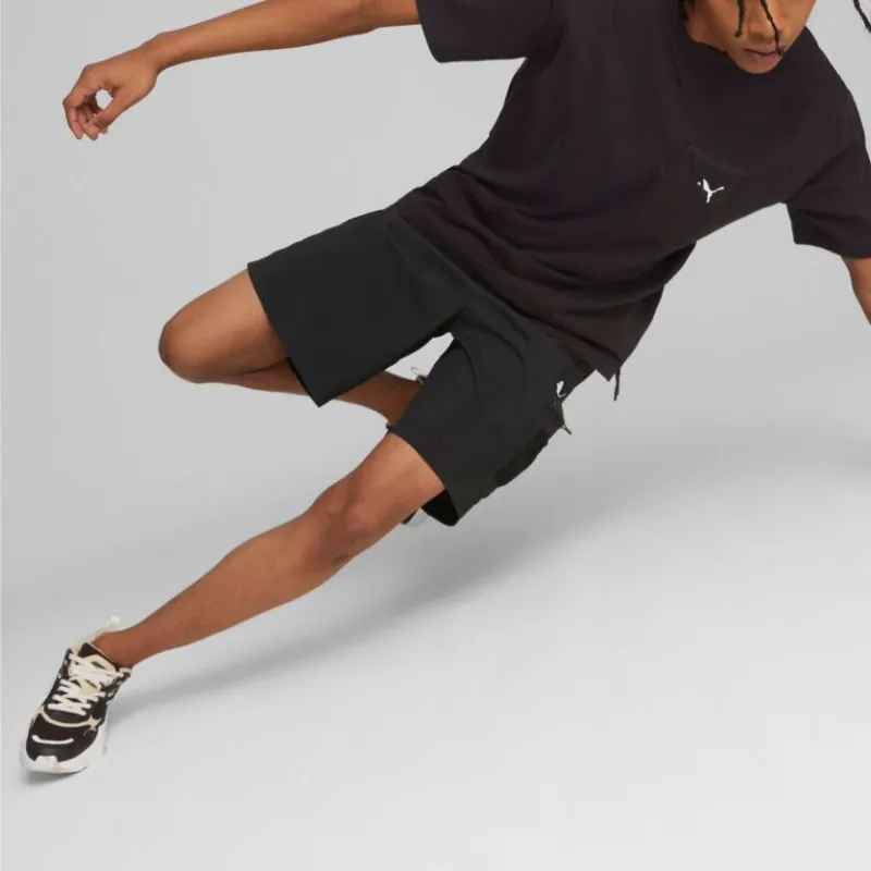 PUMA BMW M Motorsport OPEN ROAD Woven Shorts 9'' Sports Shorts Men's Black-4