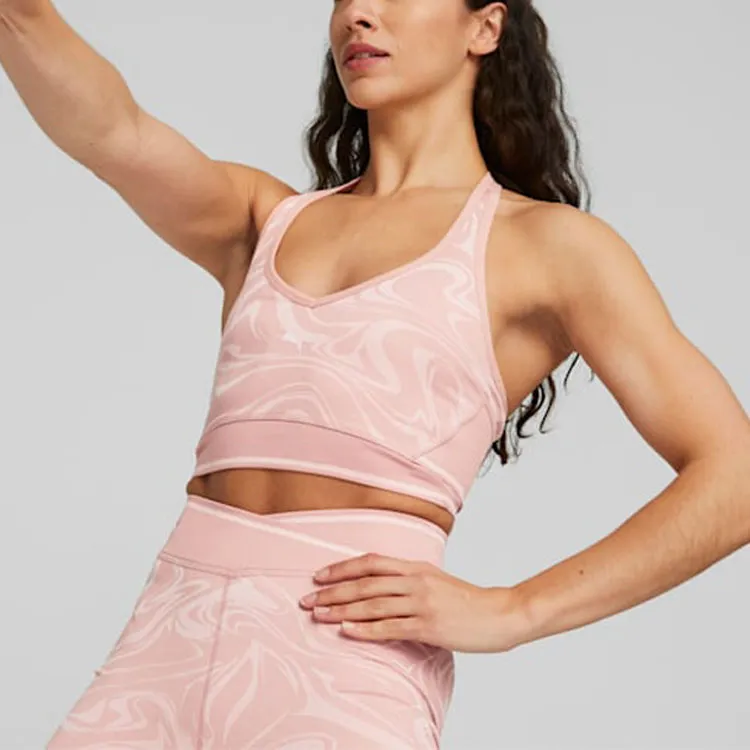 PUMA Formknit Seamless Low Support Bra Sports Underwear Women's Pink-4