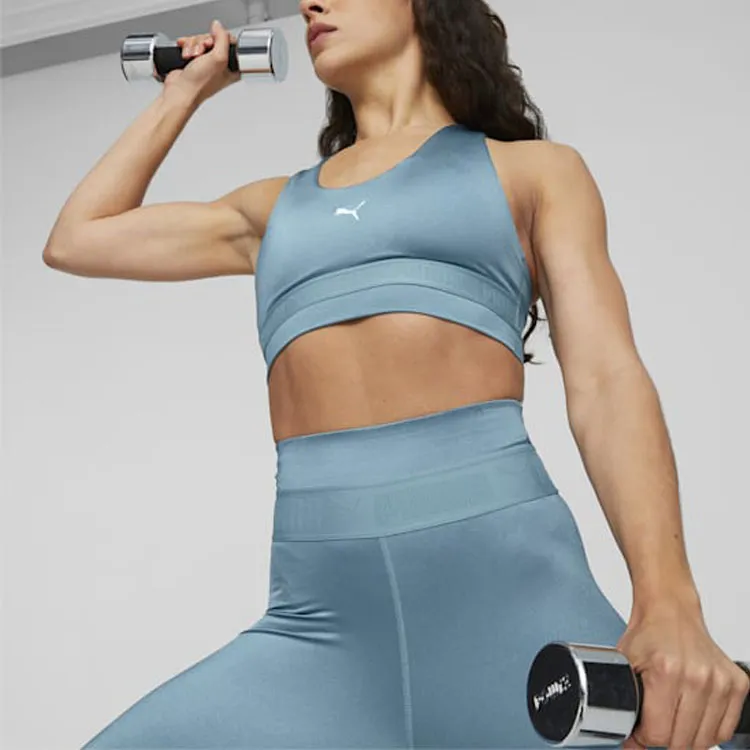 PUMA Strong Shine Training Bra Women's Sports Underwear Women's Blue-2
