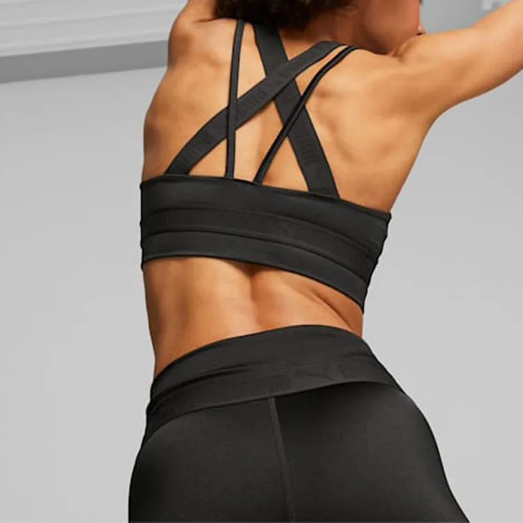 PUMA Strong Shine Training Bra Women's Sports Underwear Women's Black-3