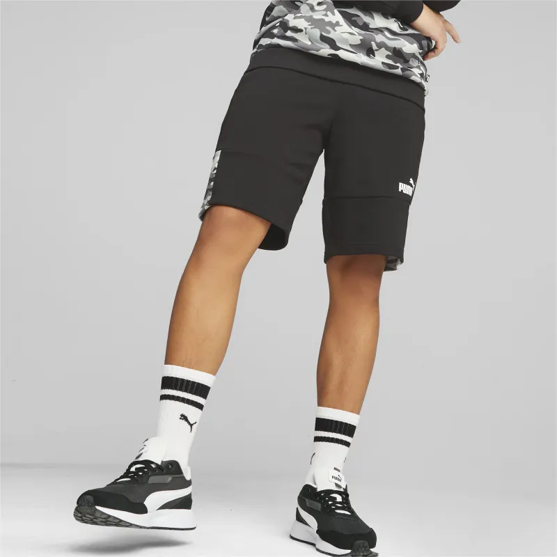 PUMA ESS BLOCK CAMO Shorts 10'' TR Sports Shorts Men's Black-2