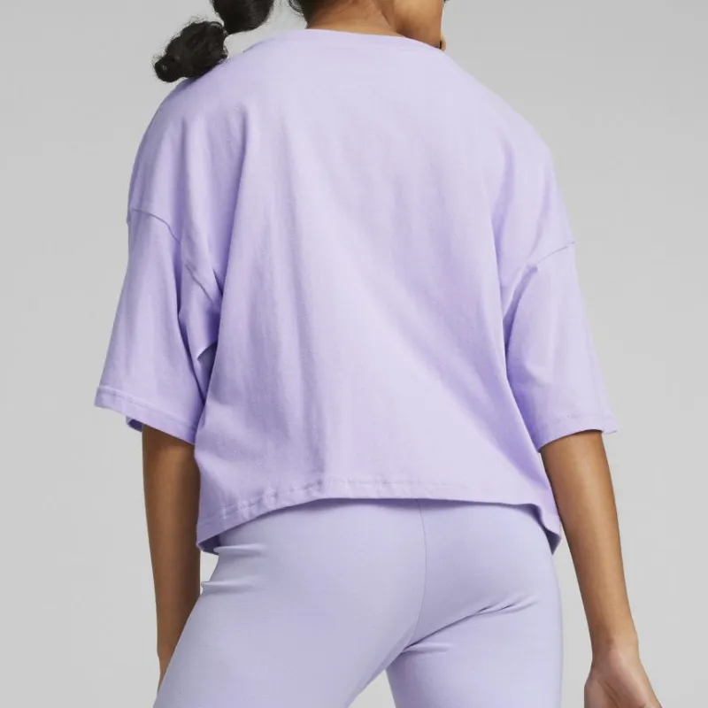 PUMA DARE TO FEELIN XTRA Oversized Tee T Shirt Women's Purple-2