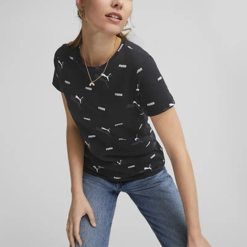 PUMA T-Shirts Women's Black-3