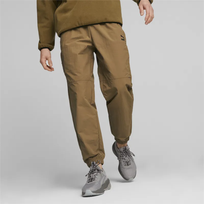 PUMA CLASSICS UTILITY Cargo Pants Woven Knitted Sports Pants Men's Coffee-2