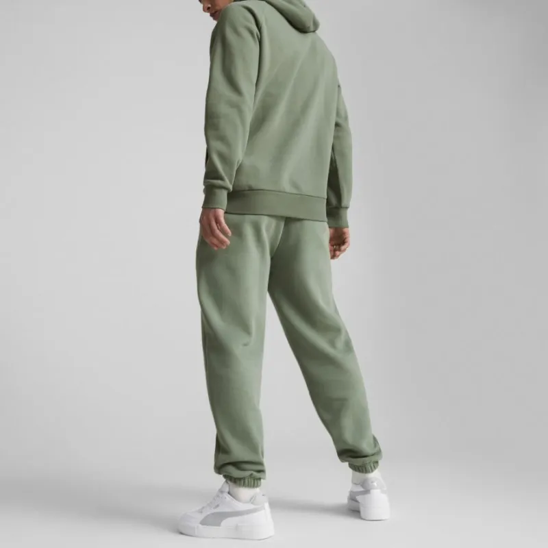 PUMA CLASSICS Sweatpants Fleece Knitted Sweatpants Men's Green-4