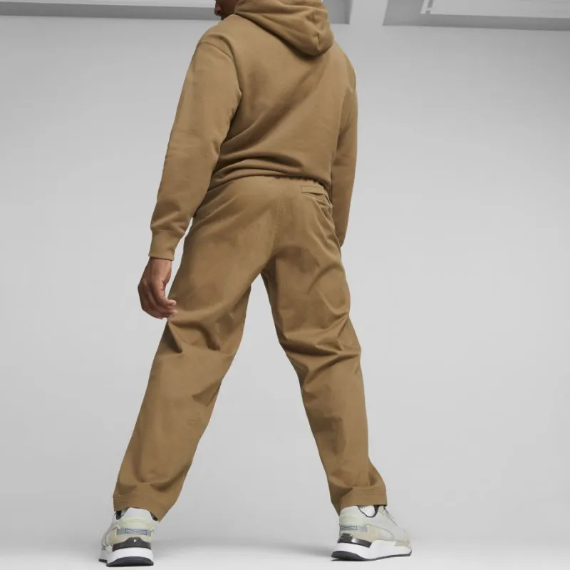 PUMA CLASSICS UTILITY Cargo Pants Woven Knitted Sports Pants Men's Coffee-4