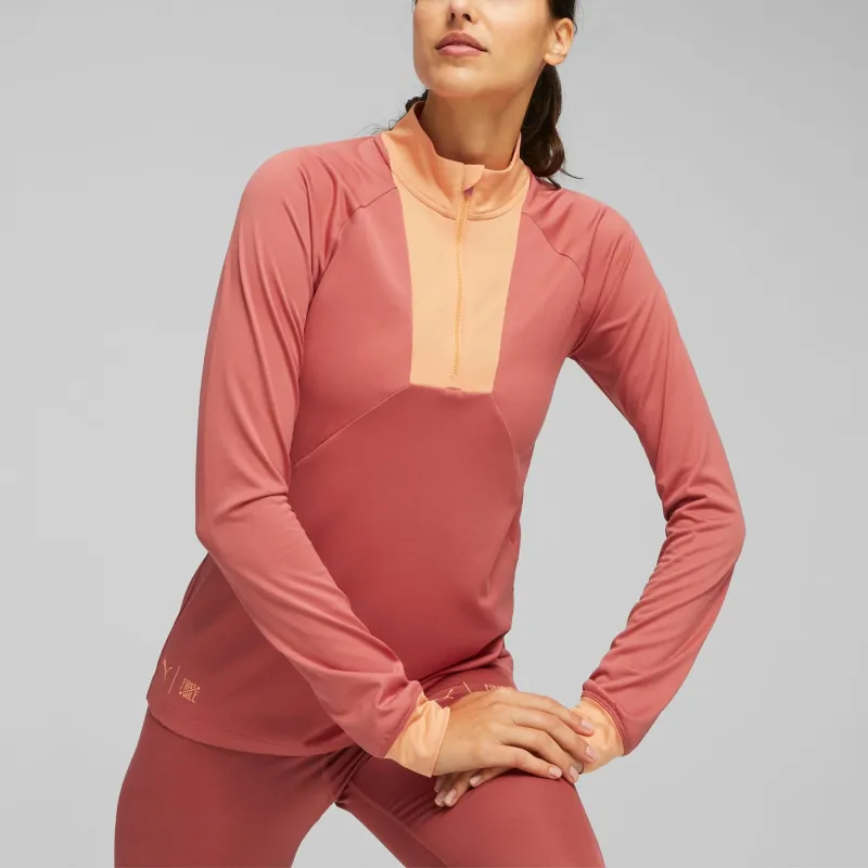 PUMA FIRST MILE Women's Running Pullover Jacket Women's Red-2