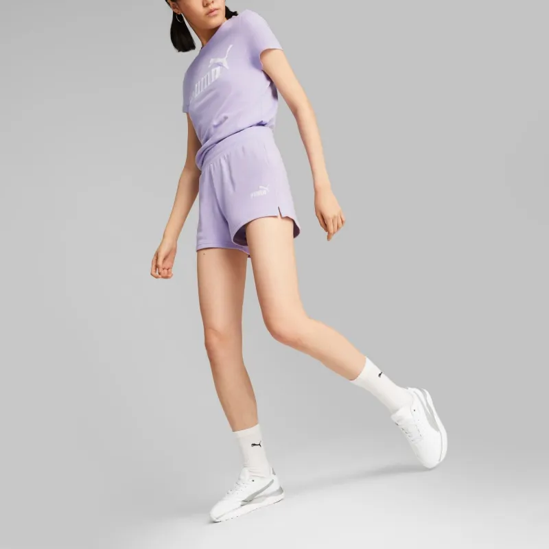 PUMA Essentials 4' Women's Sweat Shorts Sports Shorts Women's Purple-4