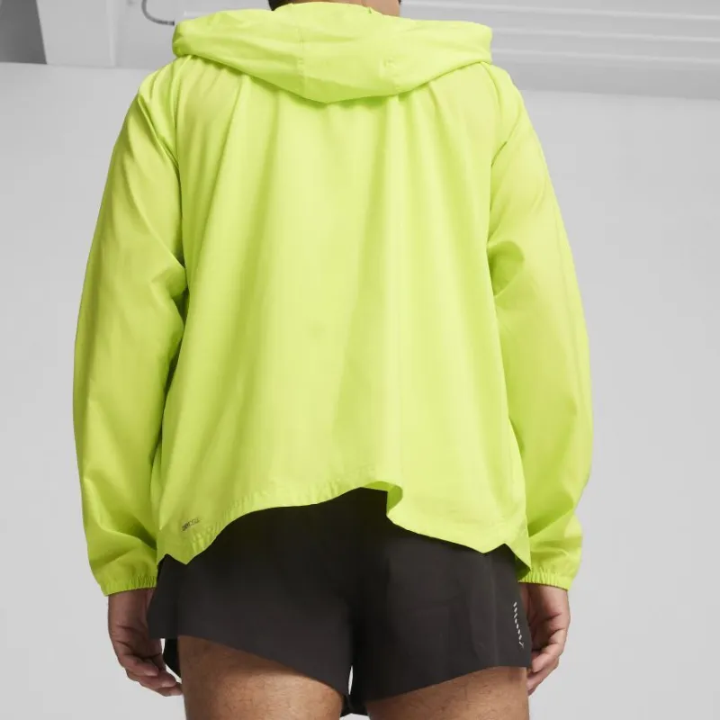 PUMA Essentiell RUN FAVORITE WOVEN HOODED JACKET Men's Green-3