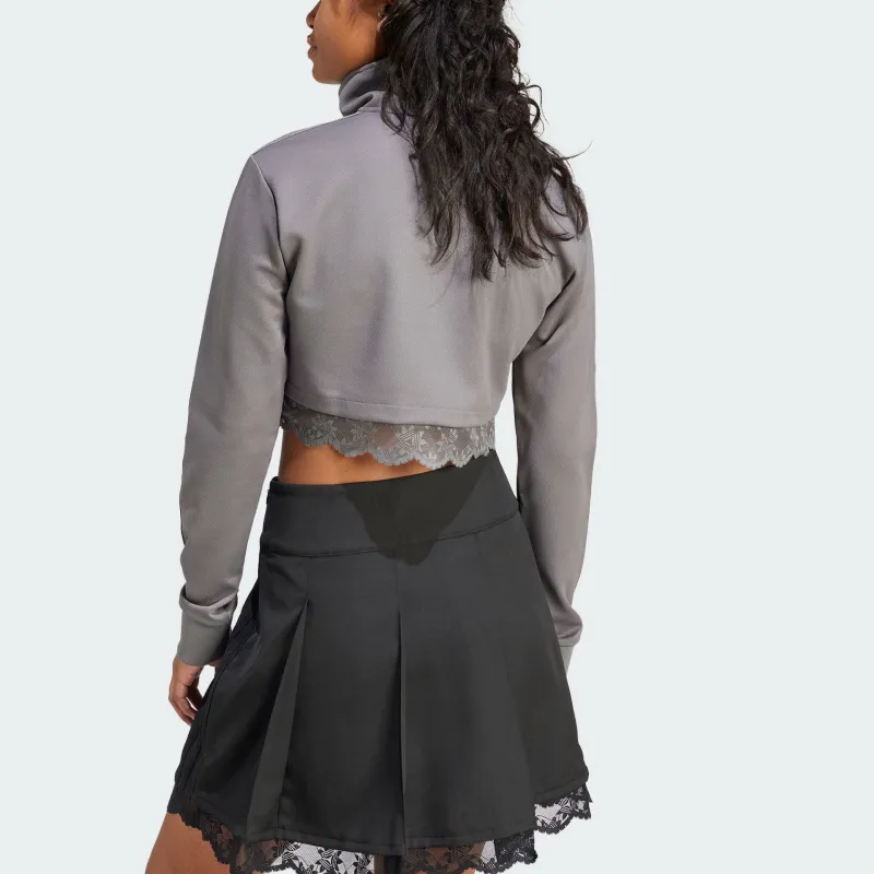 Adidas Originals Gray Series TRACK TOP Sweatshirt Women's Gray-2