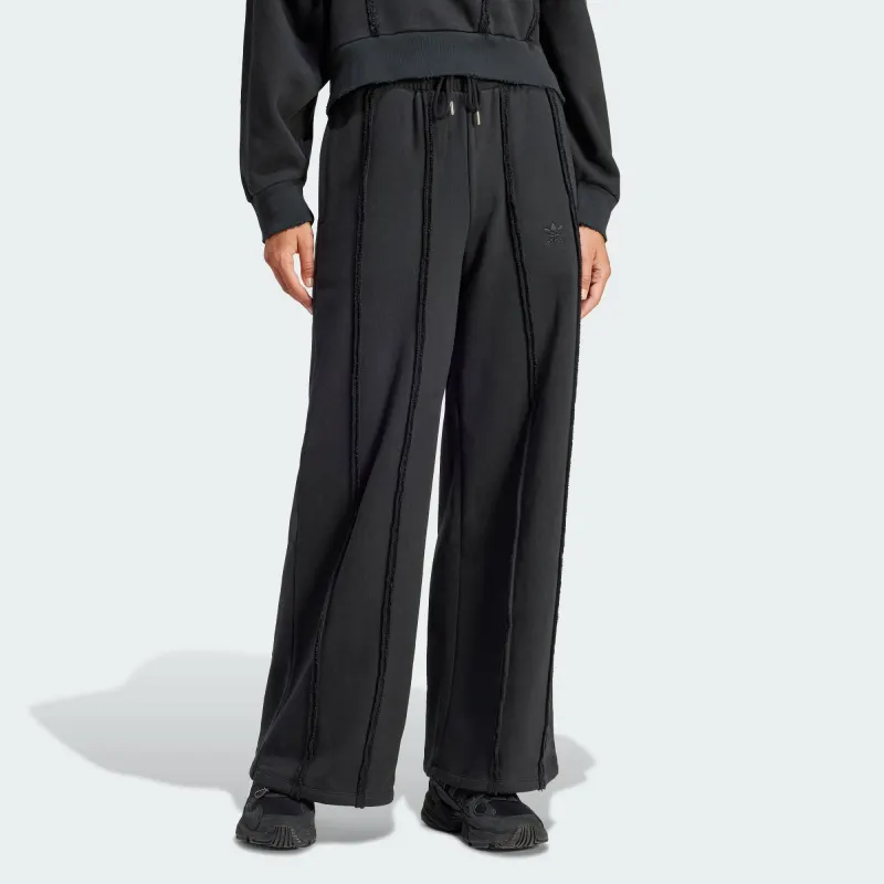 Adidas Originals DISTRESSED SWEAT PANTS Knitted Sweatpants Women's Black-3