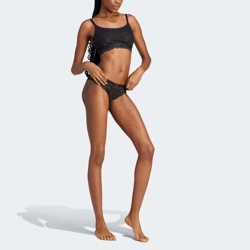 Adidas Originals MODERN FLEX LACE CHEEKY Underpants Women's 1 Pack Black-1