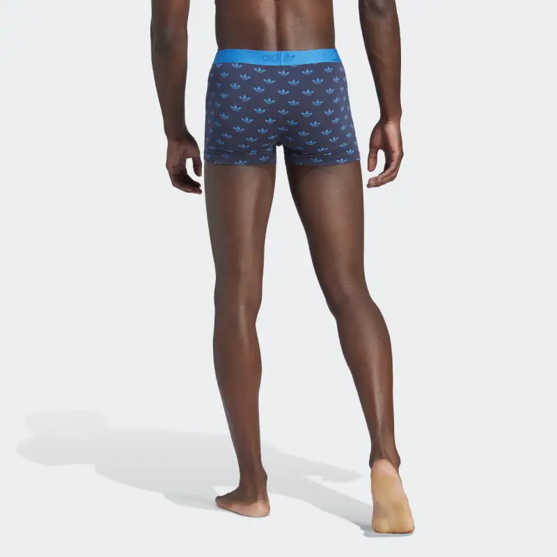 Adidas Originals COMFORT FLEX COTTON PRINT TRUNK BRIEFS Underpants Men's 2 Pack-2