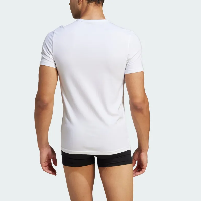 Adidas ACTIVE FLEX COTTON CREWNECK SHIRT UNDERWEAR T-Shirt Men's White-2
