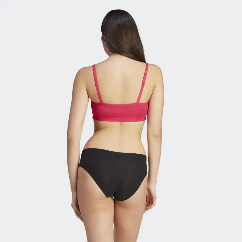 Adidas Originals ADICOLOR COMFORT FLEX COTTON SCOOP BRALETTE Bra Women's Pink-3