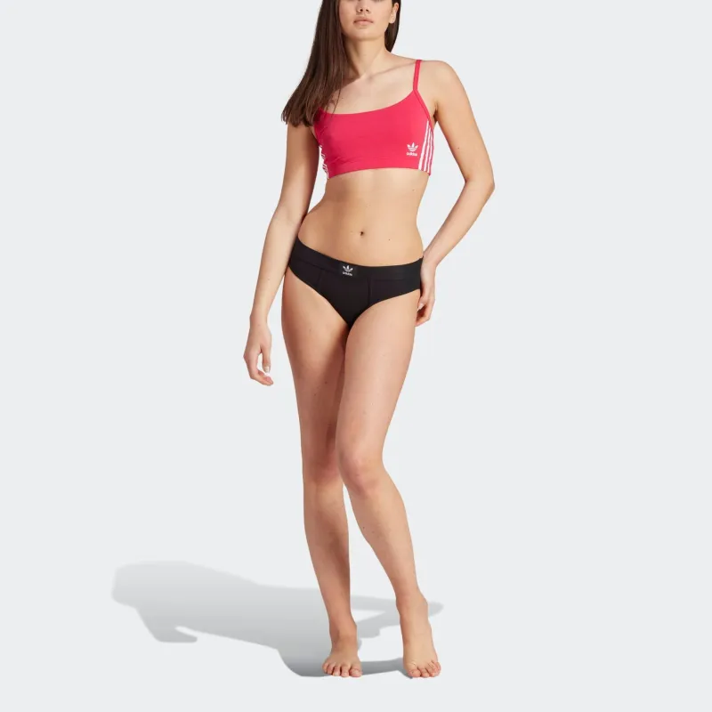 Adidas Originals ADICOLOR COMFORT FLEX COTTON SCOOP BRALETTE Bra Women's Pink-2