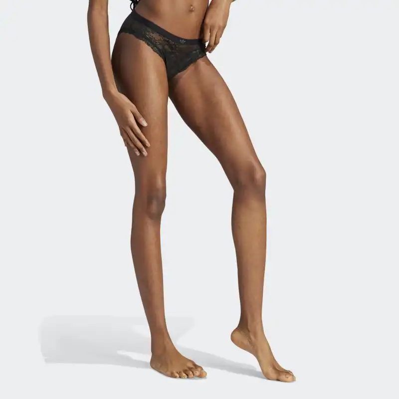 Adidas Originals MODERN FLEX LACE CHEEKY Underpants Women's 1 Pack Black-2