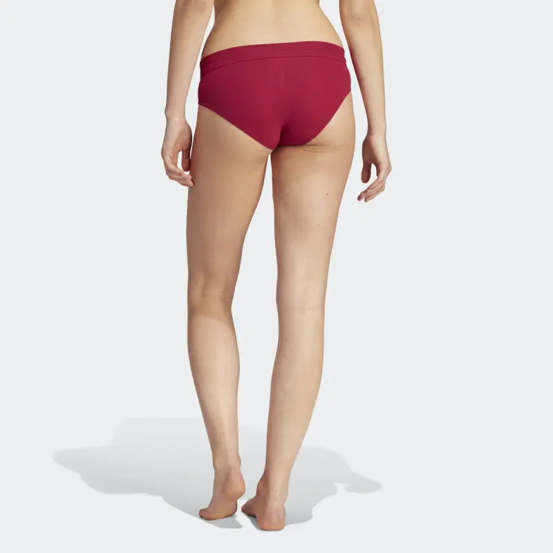 Adidas Originals ADICOLOR FLEX RIBBED COTTON BIKINI PANTS Underpants Women's 1 Pack Red-2