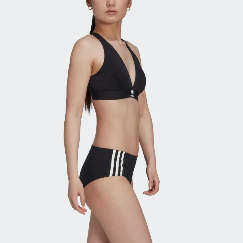 Adidas Originals ADICOLOR COMFORT FLEX COTTON BRALETTE UNDERWEAR Bra Women's Black-2