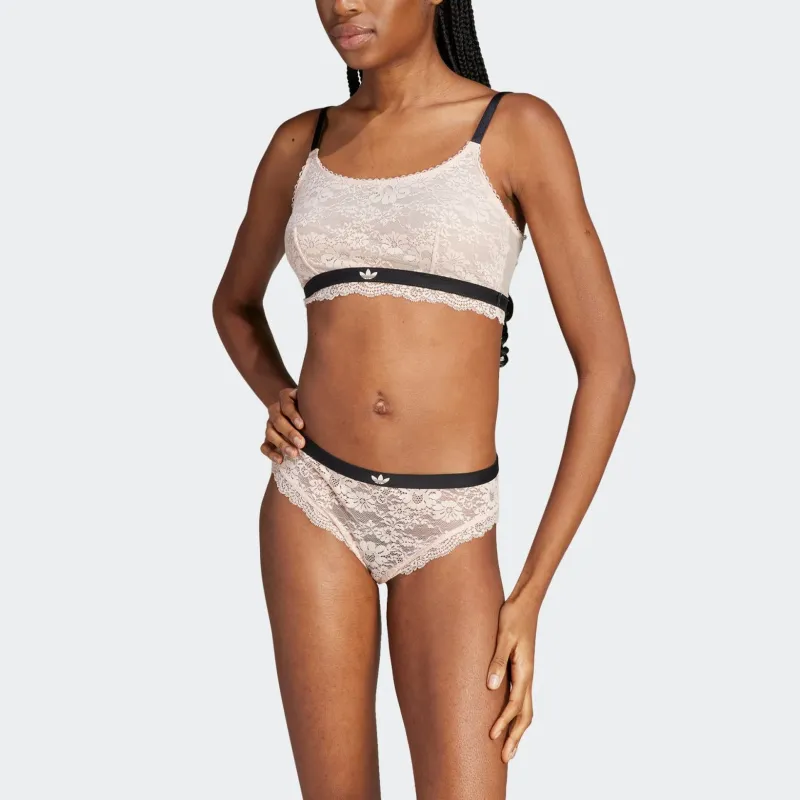Adidas Originals MODERN FLEX LACE BRALETTE Bra Women's Pink-2