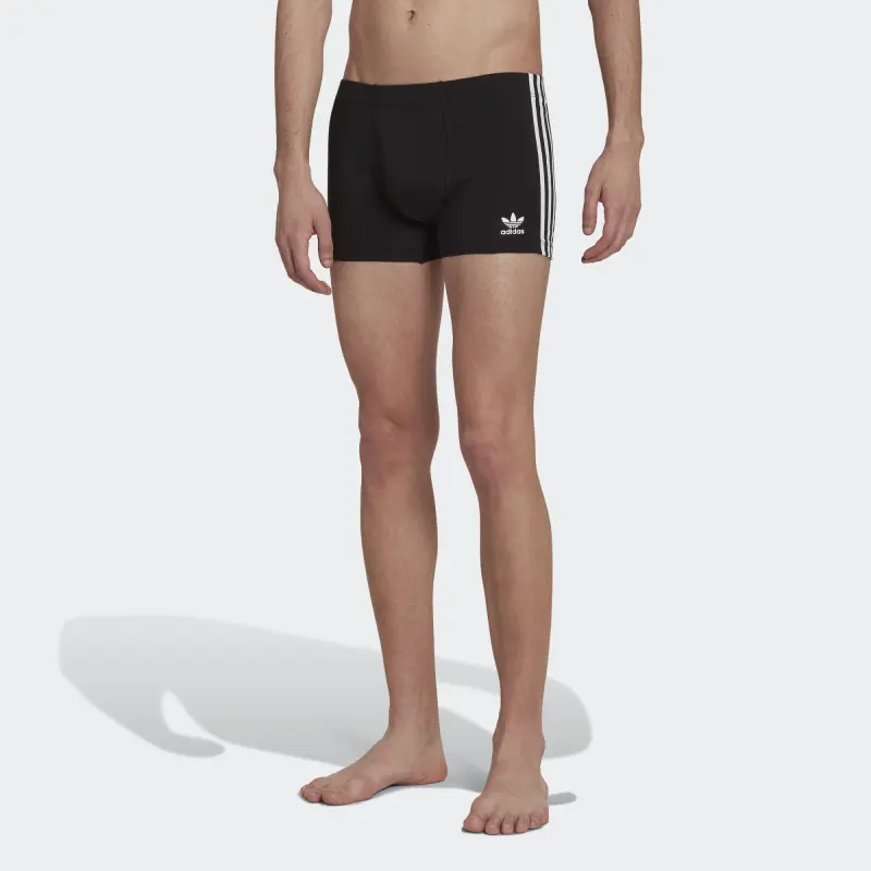 Adidas Originals COMFORT FLEX COTTON 3-STRIPES TRUNK BRIEFS Underpants Men's 3 Pack Black-1